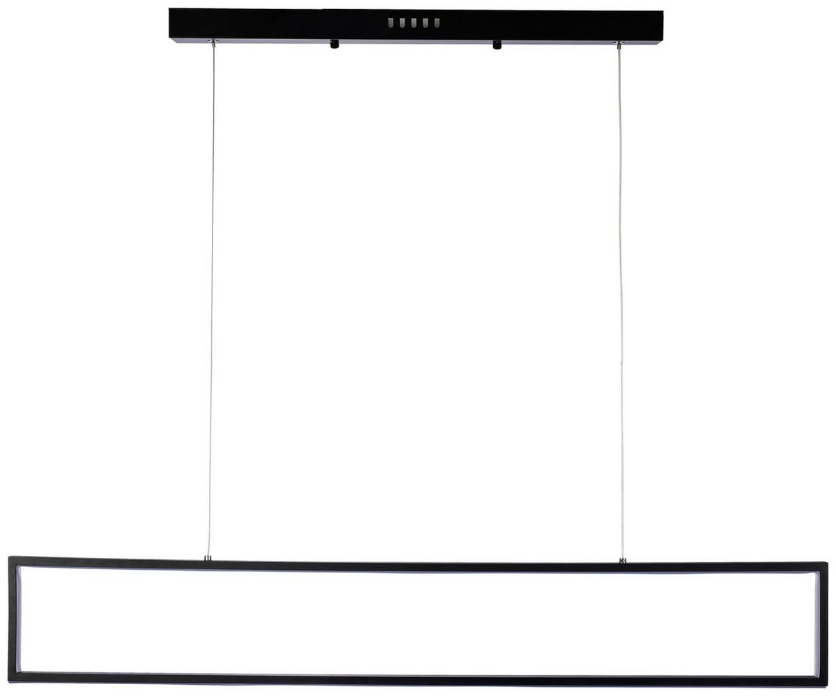 Viseča Led-svetilka Fabius - črna, Moderno, kovina/umetna masa (100/120/1,5cm) - Premium Living