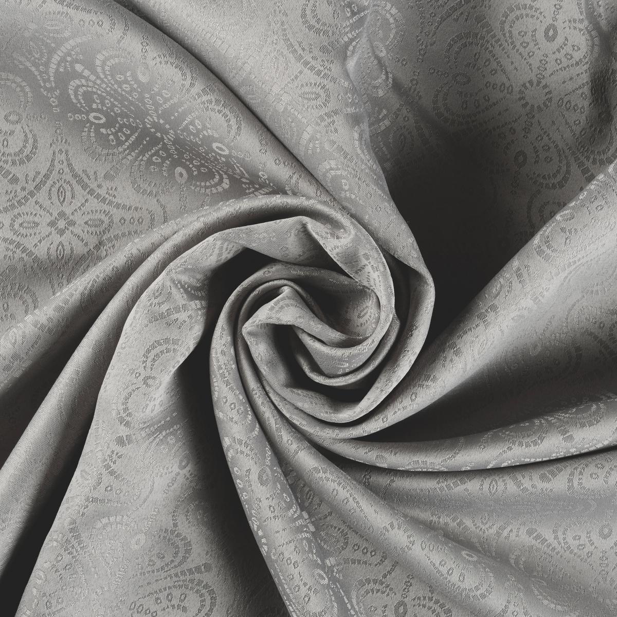 Fertigvorhang Emil Grau ca. 135x245cm - Grau, ROMANTIK / LANDHAUS, Textil (135/245cm) - Mömax