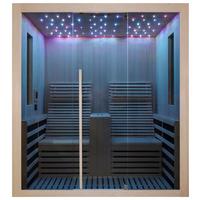 Infrarotkabine Carbon 2 in Braun ca. 180x195x150cm - Naturfarben, Basics (180/195/150cm) - Sanotechnik