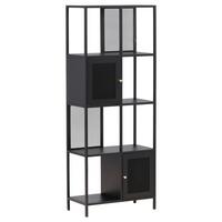 REGAL NETT - Schwarz, Design, Metall (70/180/35cm) - Livetastic