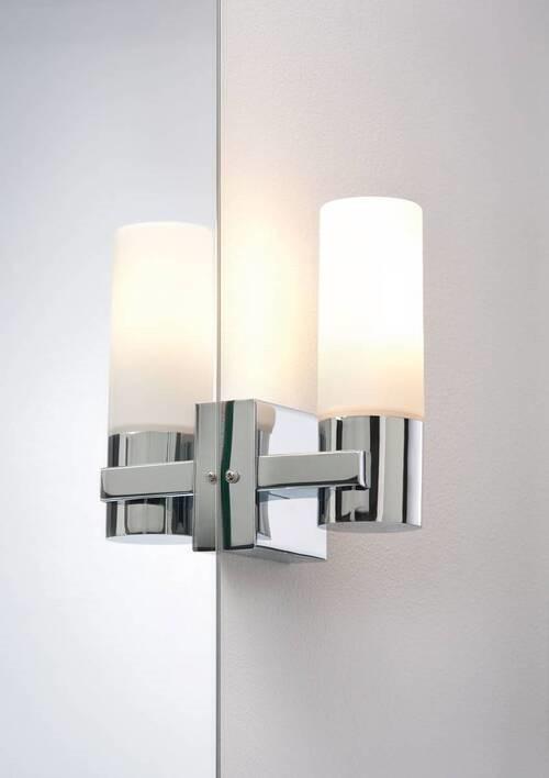 Wandleuchte Gemini in Chromfarben max. 40 Watt - Chromfarben, Basics, Glas/Metall (8,5/19,5/10,5cm) - Paulmann
