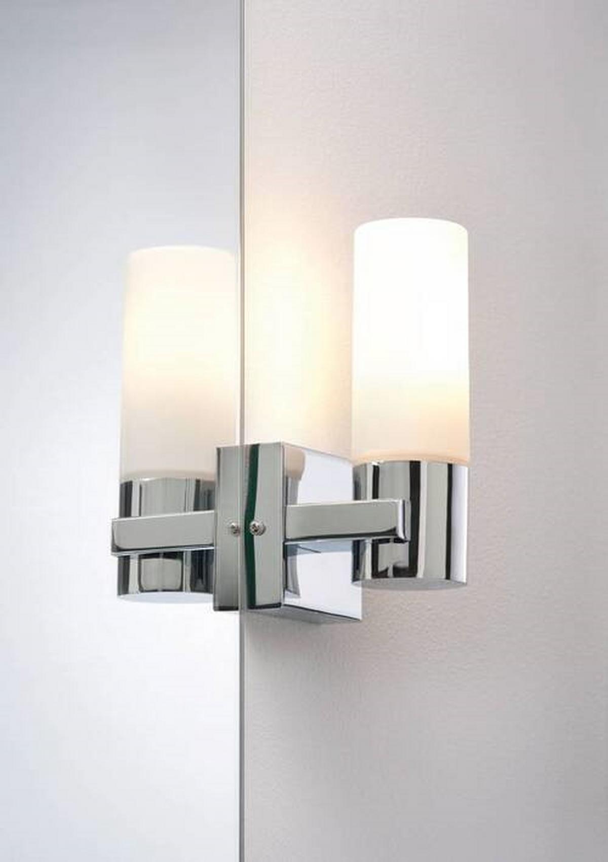 Wandleuchte Gemini in Chromfarben max. 40 Watt - Chromfarben, Basics, Glas/Metall (8,5/19,5/10,5cm) - Paulmann