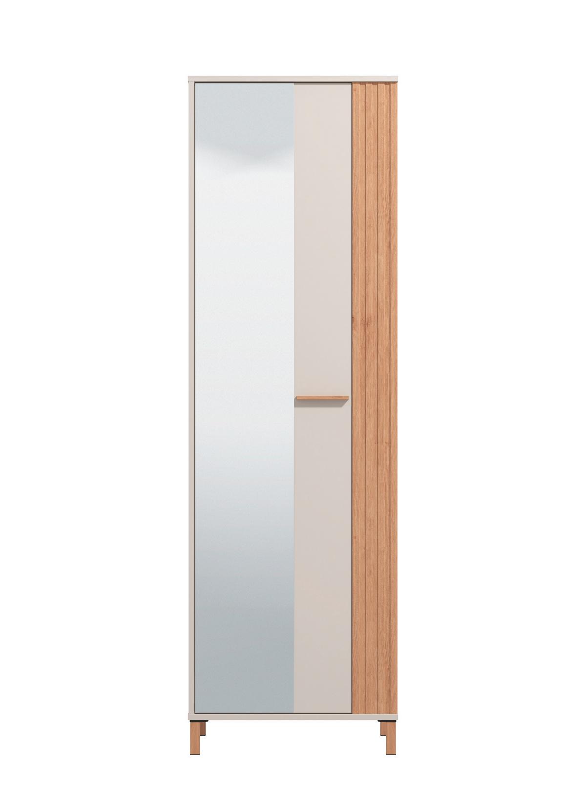 Előszobaszekrény Belfort - kasmír/Artisan tölgy, Modern, faalapú anyag (59,5/192,5/40cm)