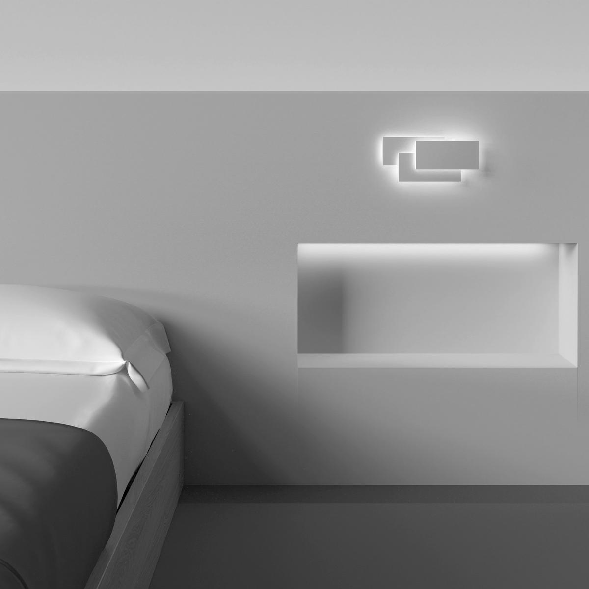 Wandleuchte Trame Weiß max. 12 Watt - Weiß, Trend, Metall (5,5/12,5/26cm) - MAYTONI