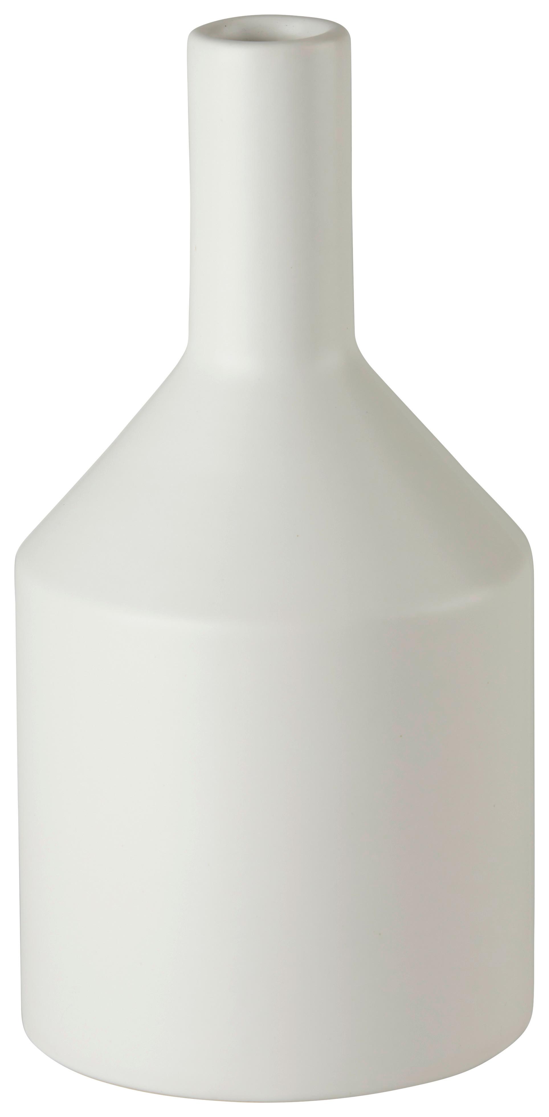 Vaza Isabella I -Paz- - bela, Basics, keramika (10/20cm) - Modern Living