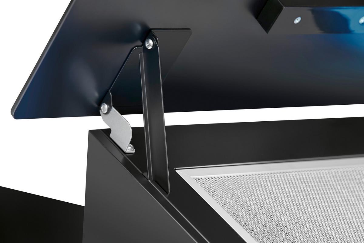 OKAP KUCHENNY DU 7611 G - czarny, Basics, metal/szkło (60/111,6/29,6cm) - Bomann