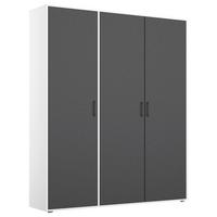 DULAP  USI ROTATIVE VOYAGER - alb/gri, Modern, material pe bază de lemn (140/194/53cm) - Modern Living