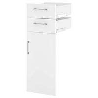 Tür Big Profi Office - Weiss/Alufarben, Modern, Holzwerkstoff/Metall (38/104/40cm) - Mömax