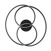LED-TAKLAMPA MOFER - svart, Modern, metall/plast (51/49/14cm) - Premium Living