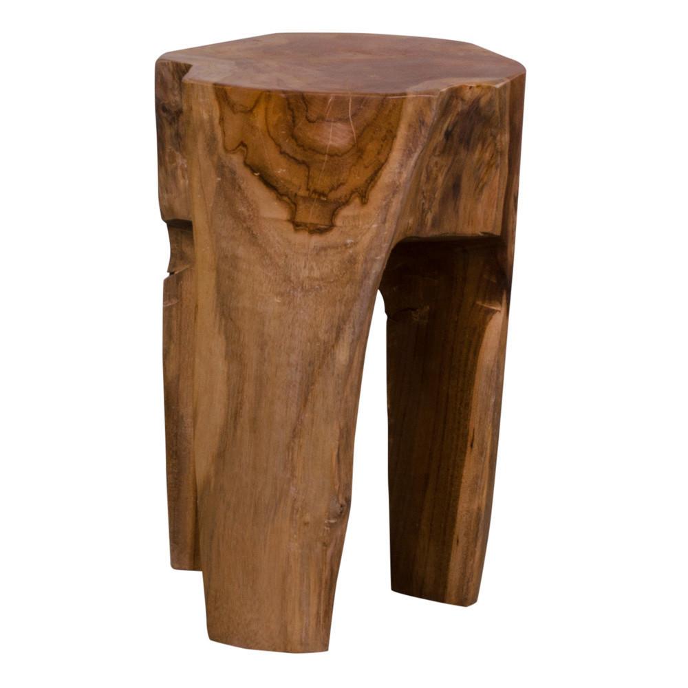 Beistelltisch Rose Echtholz ca. 26x26x40 cm - Teakfarben, Design, Holz (26/26/40cm) - MID.YOU
