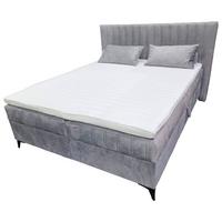 Boxspring Ágy Rapid 160 - szürke, Modern, faalapú anyag/textil (160/200cm)