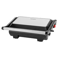 Kontaktgrill Fred in Schwarz max. 750Watt - Schwarz, KONVENTIONELL, Metall (27,9/21,8/8,6cm) - Mömax