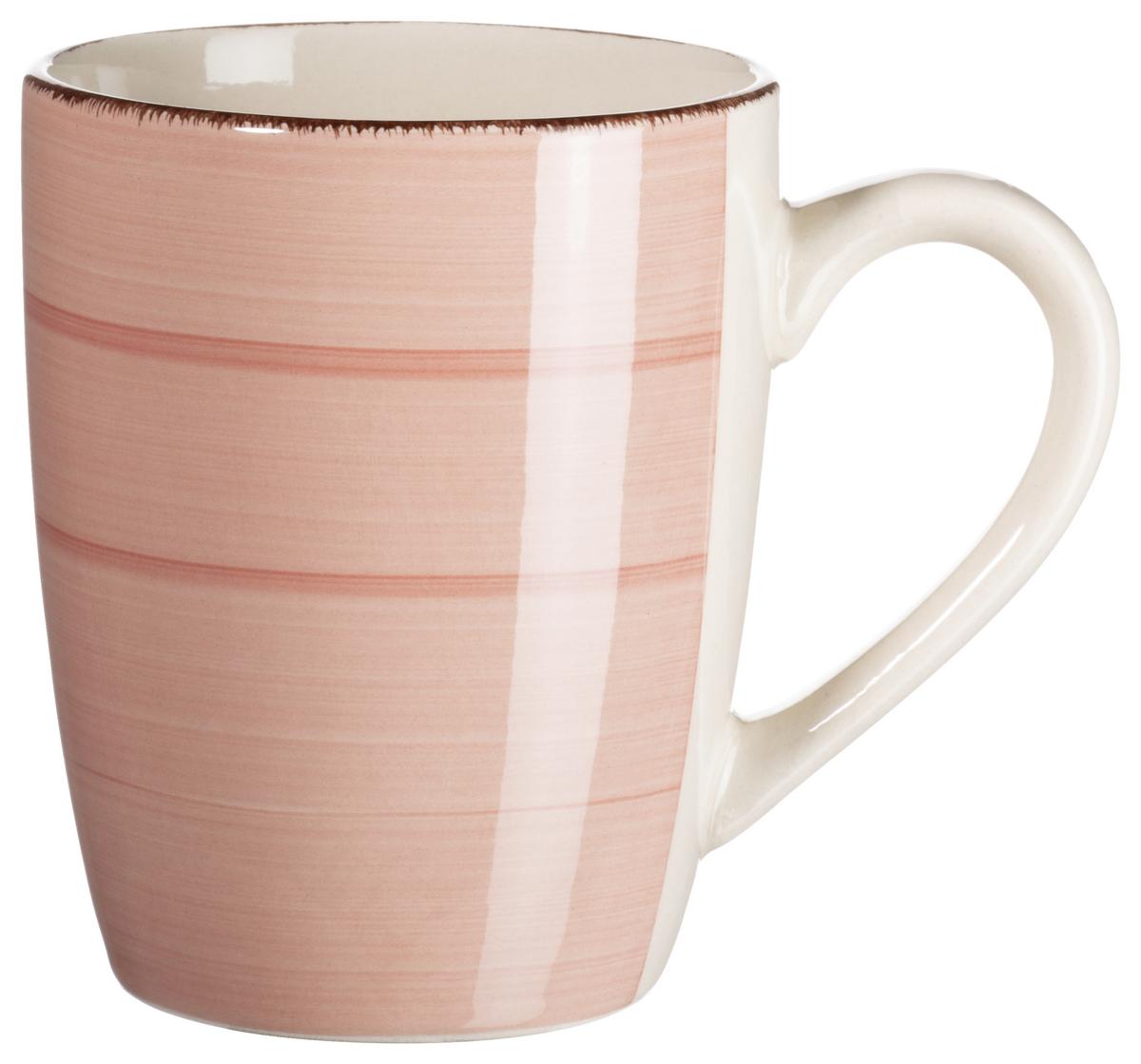 Frühstücksset Lumaca aus Steingut, 18-teilig - Koralle, Basics, Keramik - Mäser