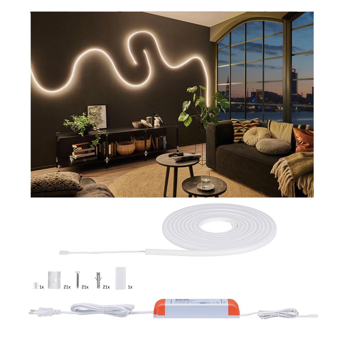LED-Strip MaxLED Flow Basic Set max. 52 Watt - Weiß, Basics, Kunststoff (500cm) - Paulmann