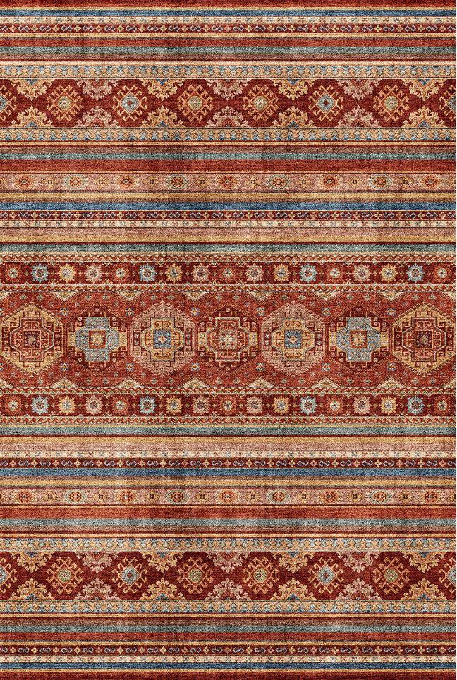 Webteppich Israel 1 in Terra ca. 60x90cm - Terracotta, Textil (60/90cm) - Mömax