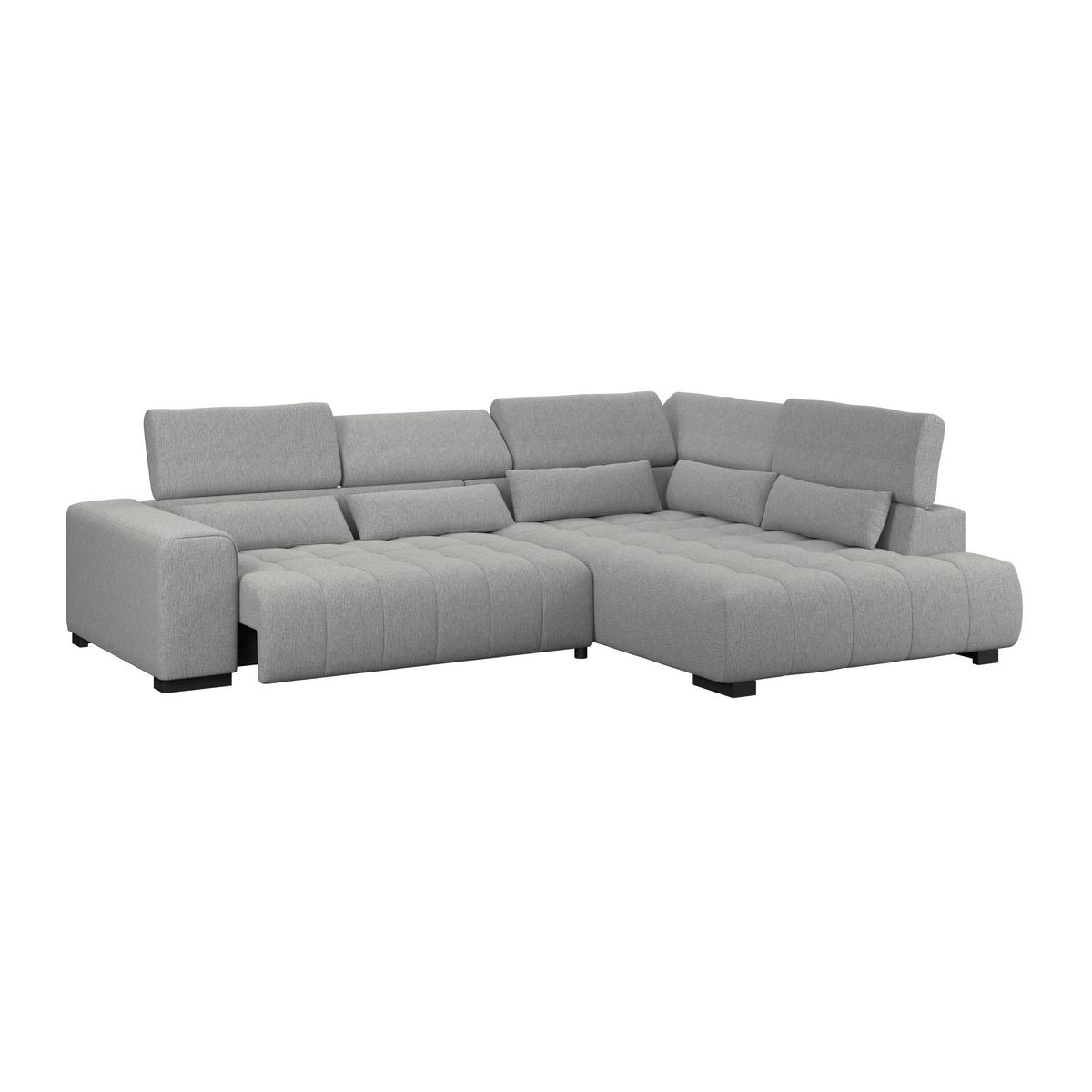 Kutna Garnitura Matera - tamno siva/crna, Trend, tekstil/drvo (311/226cm)