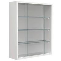 HÄNGEVITRINE DRIVALO M - Weiss/Transparent, Design, Glas/Holzwerkstoff (50/60/15cm) - MID.YOU