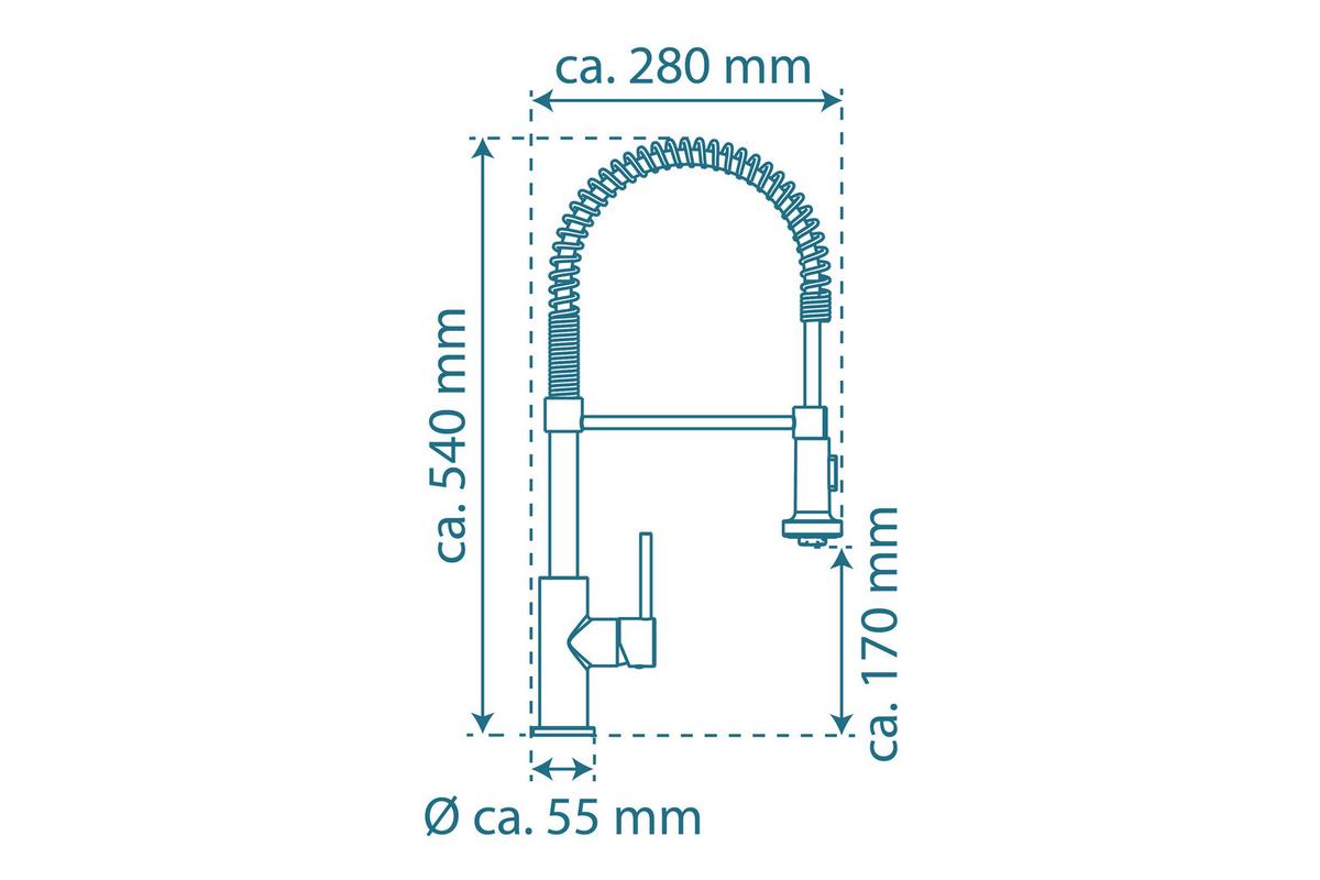 Slavina 78580-A - boje kroma, metal/plastika (53,3cm)