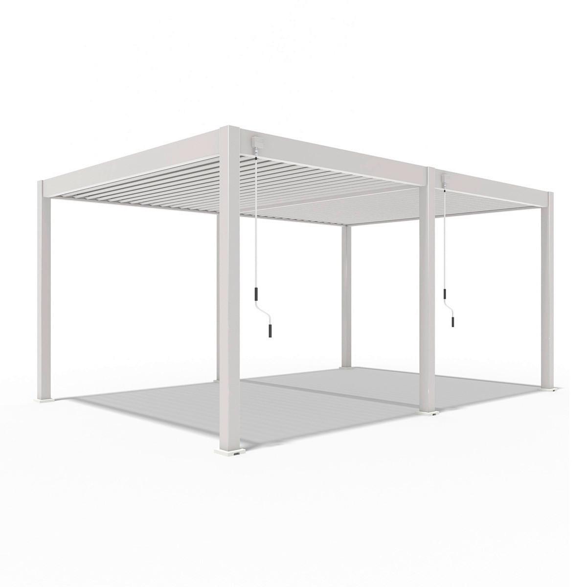 Pergola Superior, Biserna Barva, 3,6x5,3m - biserna, Basics, kovina (360/255/530cm) - Gardenson