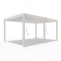 Pergola Superior, Biserna Barva, 3,6x5,3m - biserna, Basics, kovina (360/255/530cm) - Gardenson