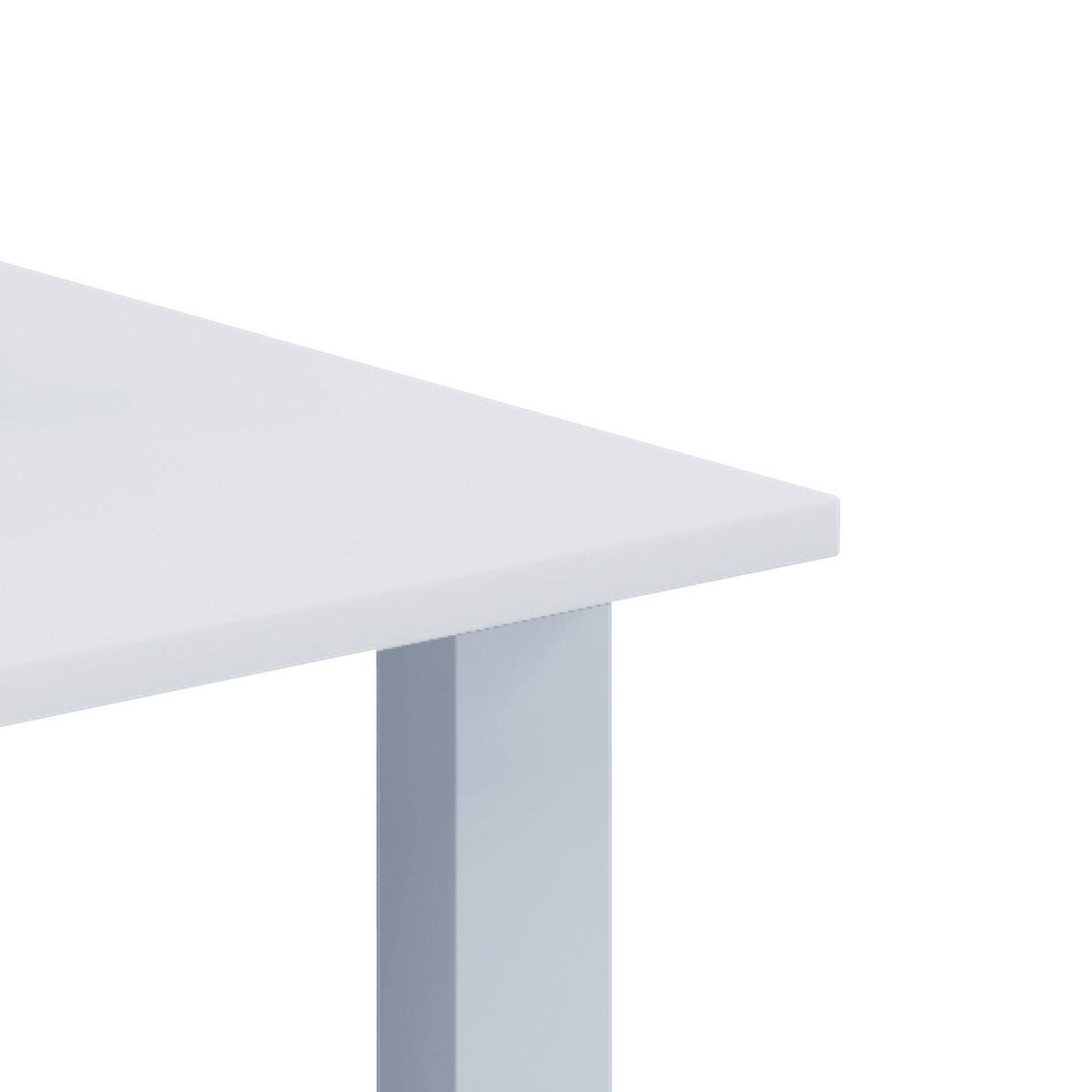 Pisalna Miza Lona, Bela, 110x80cm - bela, Moderno, kovina/leseni material (110/80/76cm) - MID.YOU