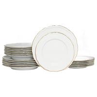 Jedilni Servis Maria Theresia Gold, 18-Delni - zlate barve/bela, Basics, keramika - Creatable