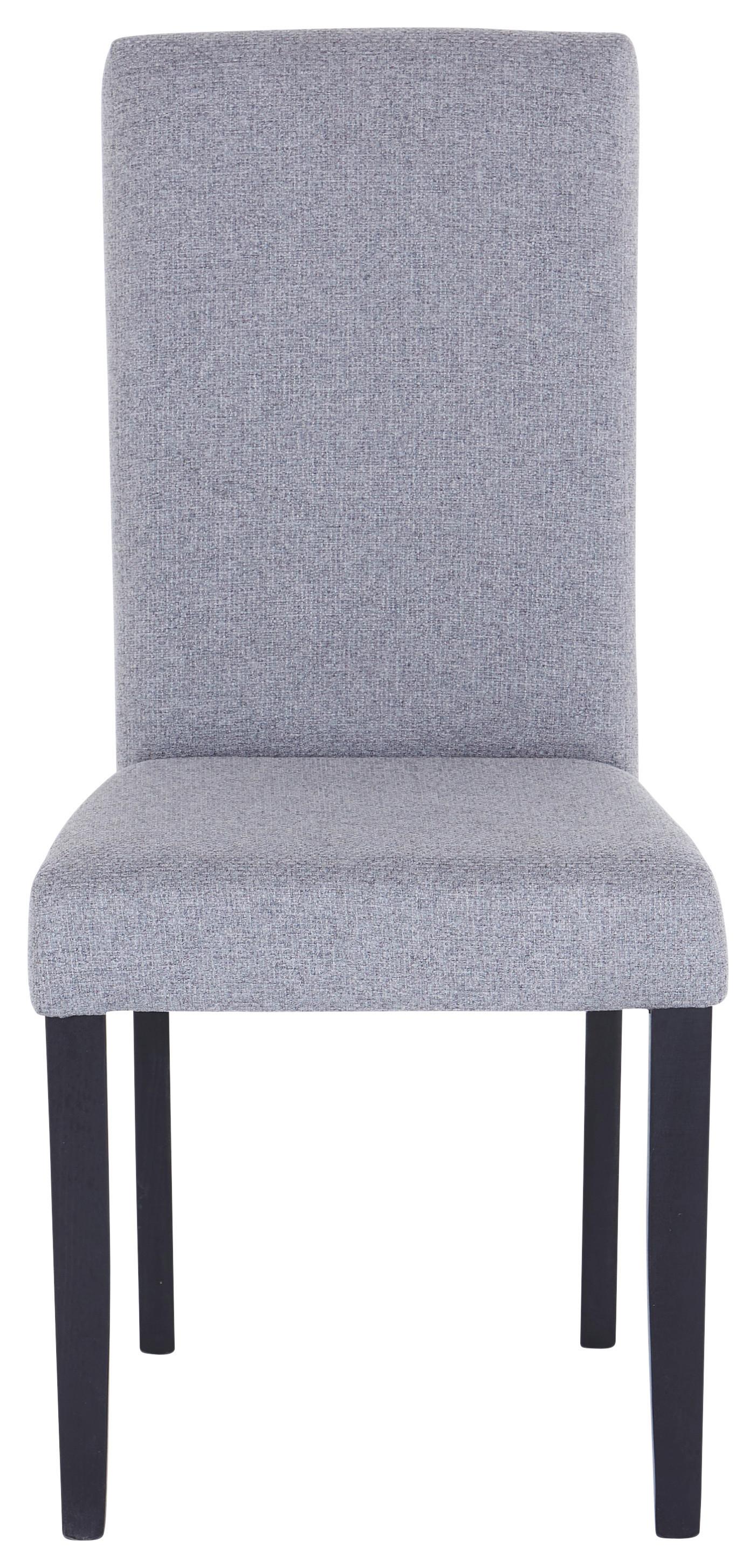 Scaun JOHN - negru/gri, Konventionell, textil/material pe bază de lemn (43,5/94/59cm)
