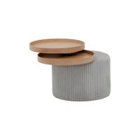 Mizica Maya, Svetlo Siva - svetlo siva, Design, leseni material/tekstil (50/45cm) - Livetastic