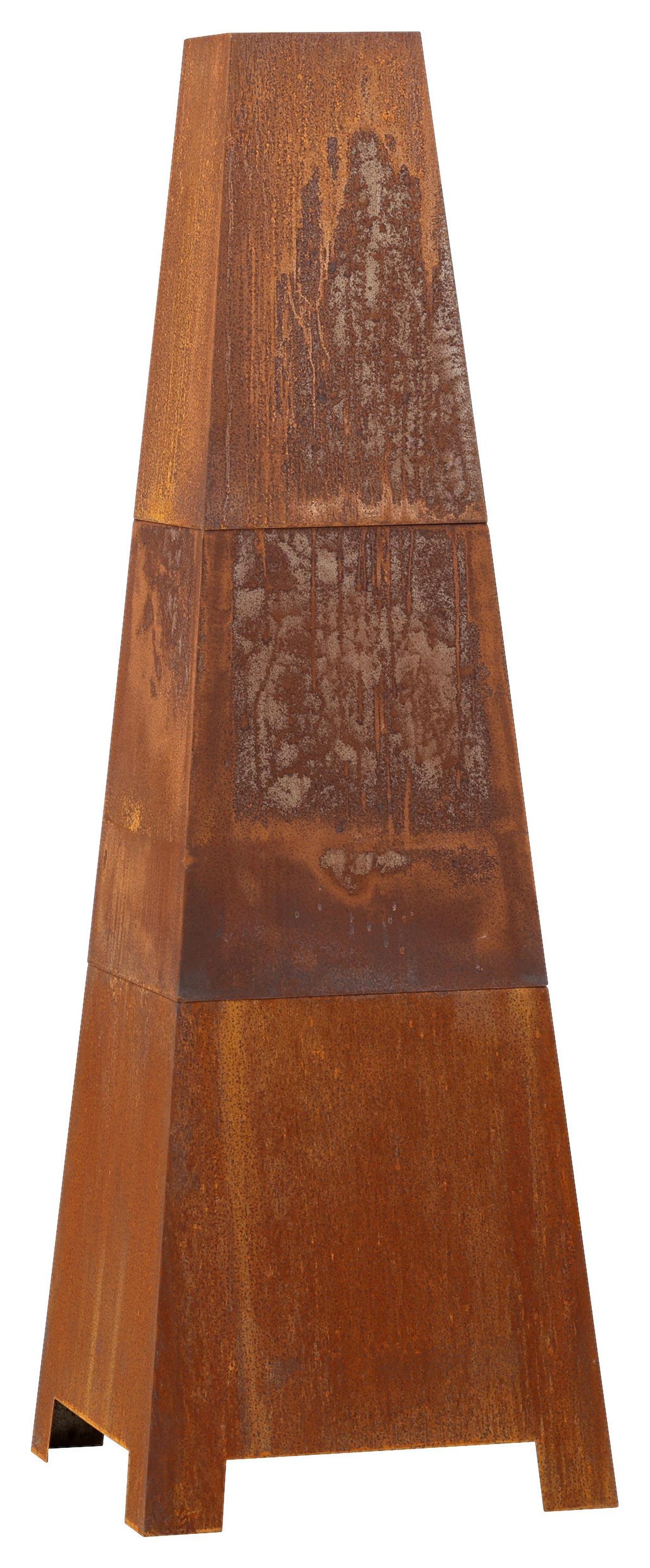 Feuerstelle Bastian ca. 50x150x50 cm Dunkelorange - Dunkelorange, KONVENTIONELL, Metall (50/150/50cm) - Gardenson