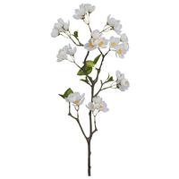 Apfelblüte Apfelblütenzweig Weiß ca. 83cm - Weiß/Grün, Basics, Kunststoff/Textil (83cm) - Mömax