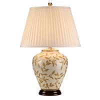 Asztali Lámpa Leaves-Br-Gl-Tl - barna/aranyszínű, Konventionell, kerámia (41/62cm) - Elstead Lighting