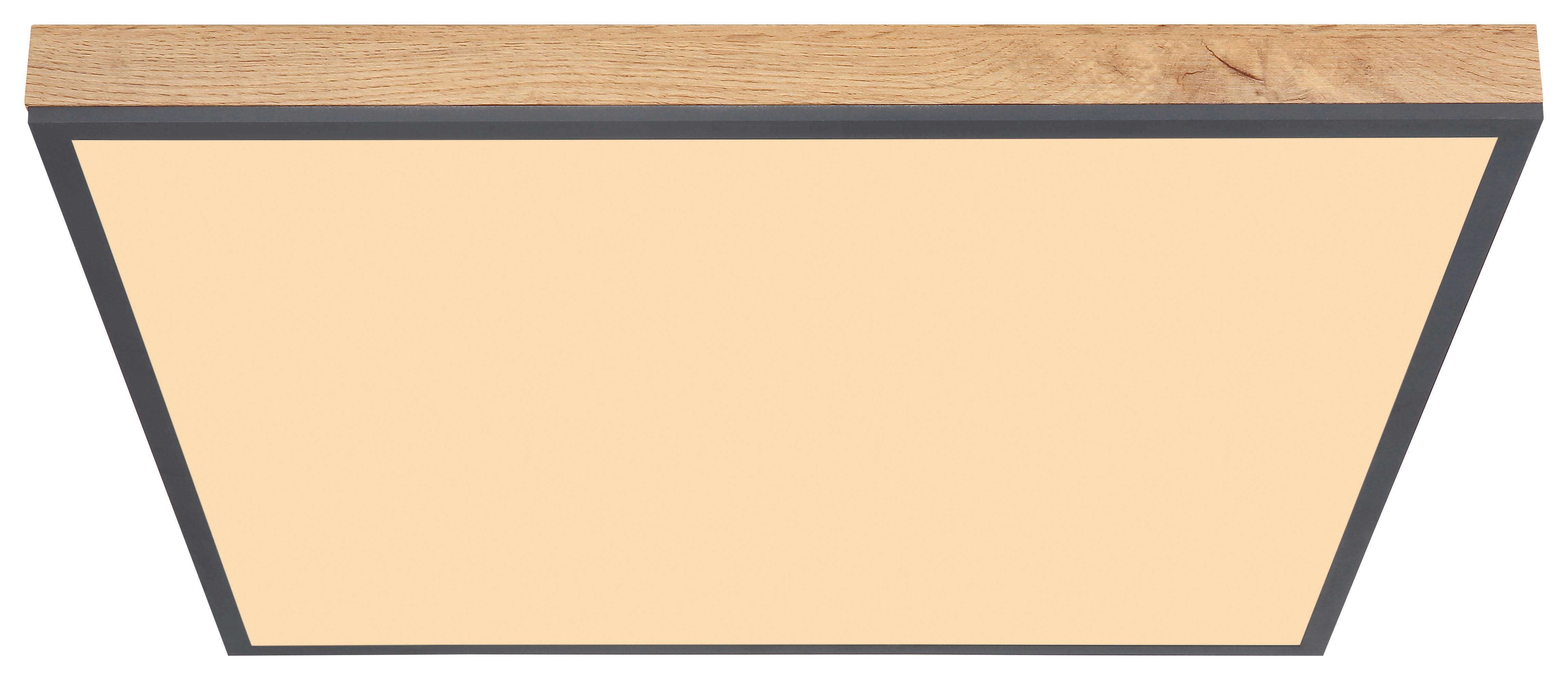 Deckenleuchte Doro in Graphitfarben max. 36 Watt - Opal/Graphitfarben, Basics, Kunststoff/Metall (59/59/6,5cm) - Globo