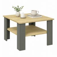 Couchtisch Disalo - Honigeiche/Anthrazit, Design, Holzwerkstoff (55/55/44cm) - Livetastic