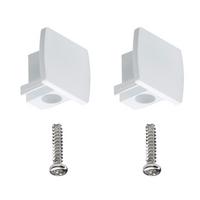Schienensystem-Endkappe in Weiß - Weiß, Design, Kunststoff (1,3/1,8/2,1cm) - Paulmann