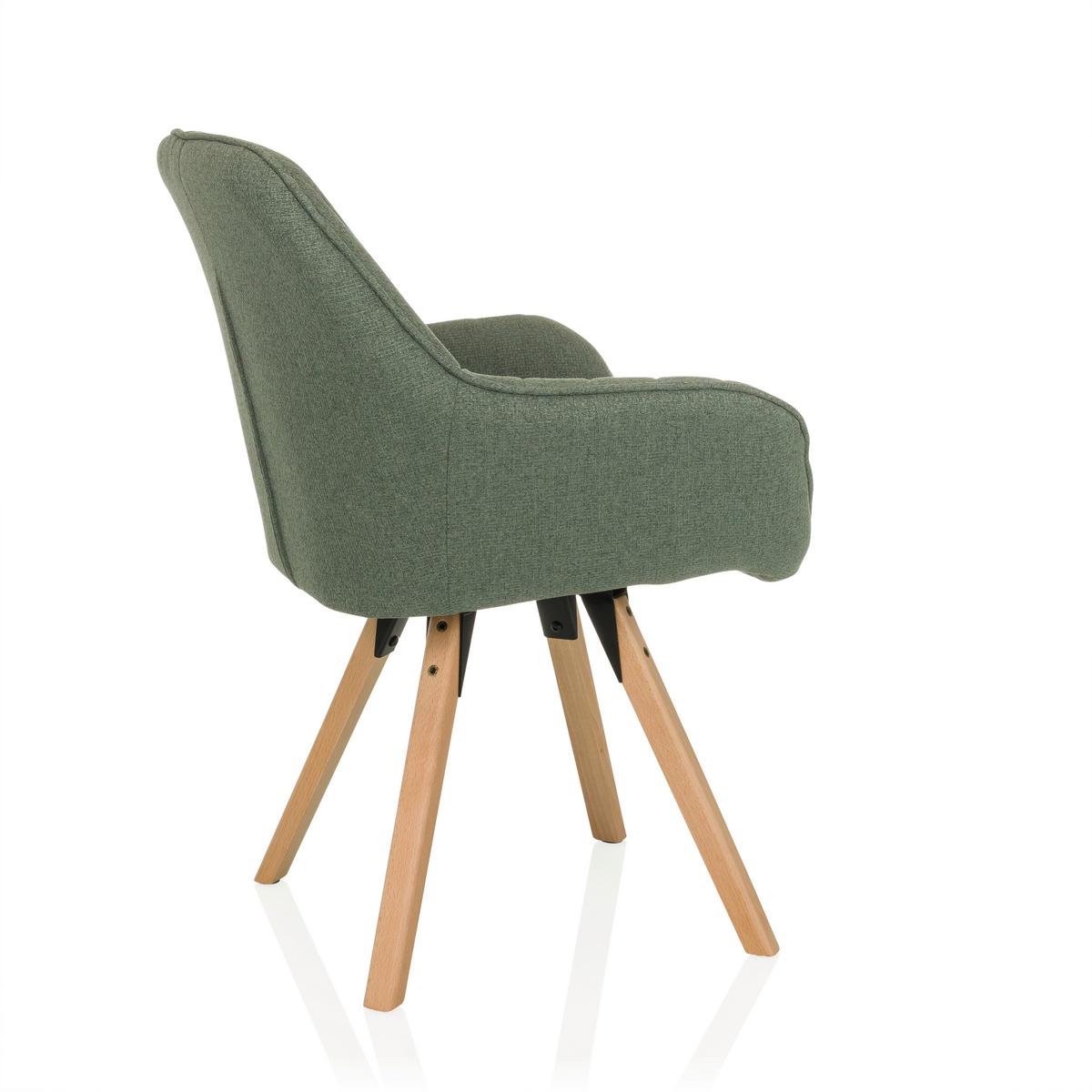 Naslanjač Scandi Soft, Metino Siva - metino siva/barve bukve, Moderno, tekstil/les (56/84/62cm) - MID.YOU