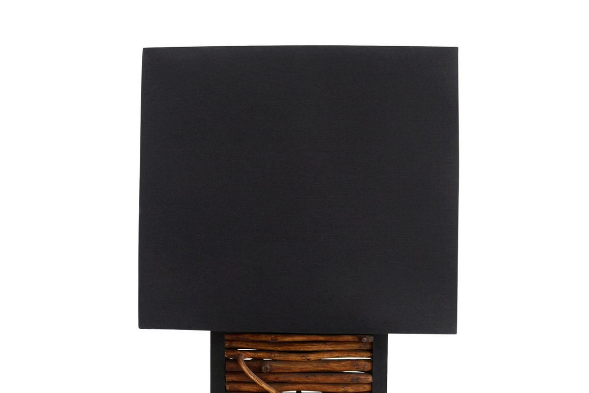 Stoječa Svetilka Driftwood - zlate barve/črna, Design, kovina/tekstil (35/163/20cm) - P & B