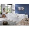 LIT DE RANGEMENT NOAH - blanc, KONVENTIONELL, matériau en bois (180/200cm) - Mömax