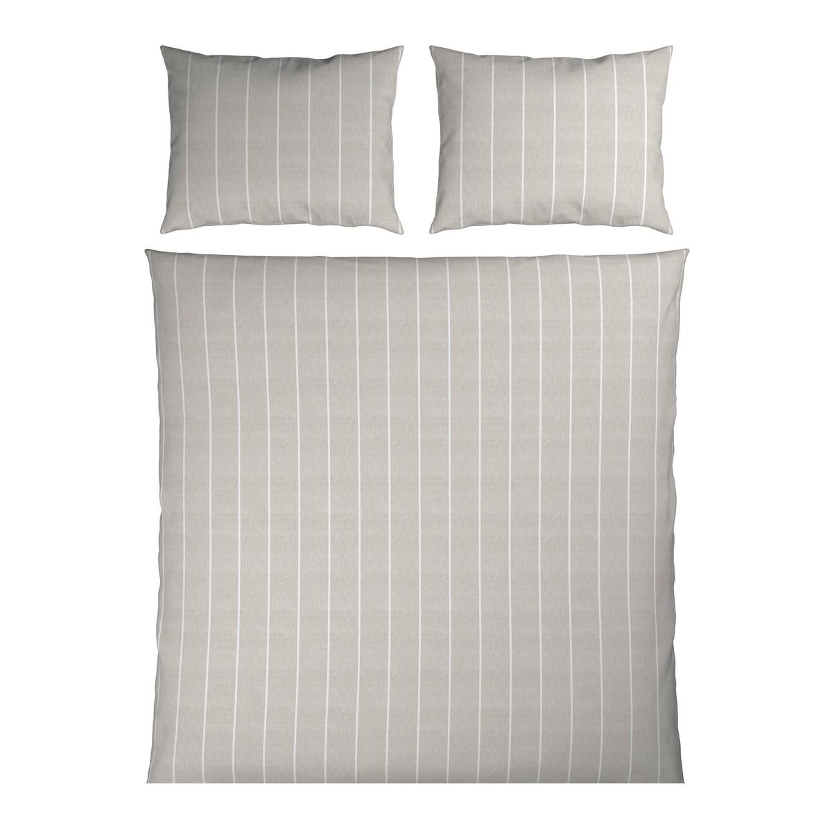 Bettwäsche Tyline XXL Hellgrau ca. 220x200cm - Hellgrau, Textil (200/220cm) - Mömax