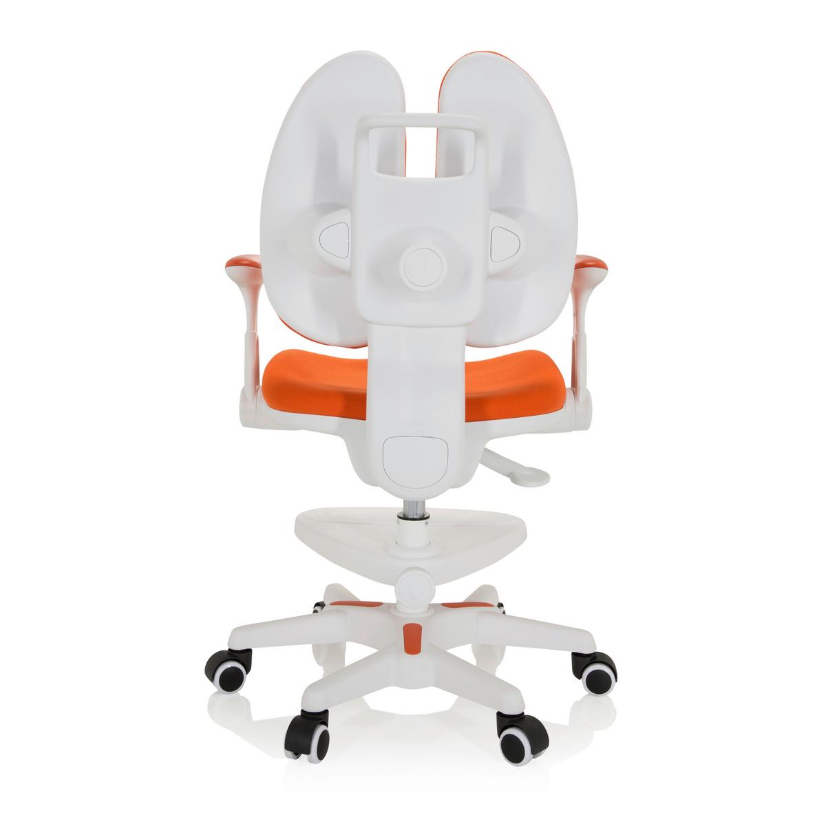 Otroški Vrtljivi Stol Kid Wing, Oranžna - bela/oranžna, Moderno, umetna masa/tekstil (56/88/52cm) - MID.YOU
