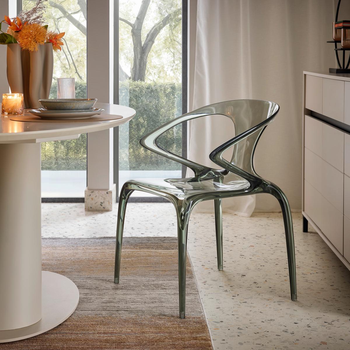 Designsessel Lias Grau - Grau, MODERN, Kunststoff (59/80/55cm) - Premium Living