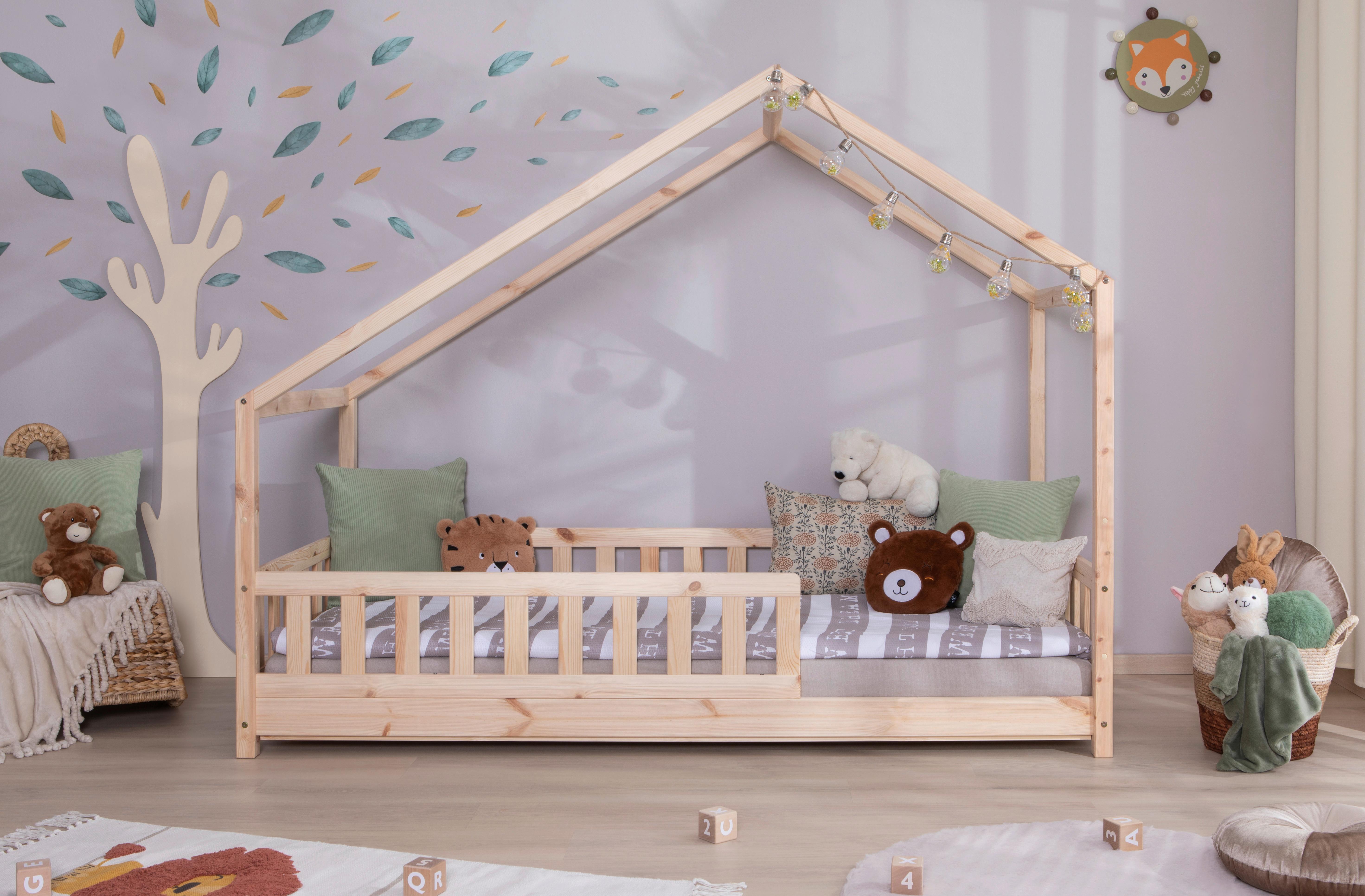 Hausbett Lou ca. 100x200 cm Holz - Naturfarben, MODERN, Holz (100/200cm) - MID.YOU