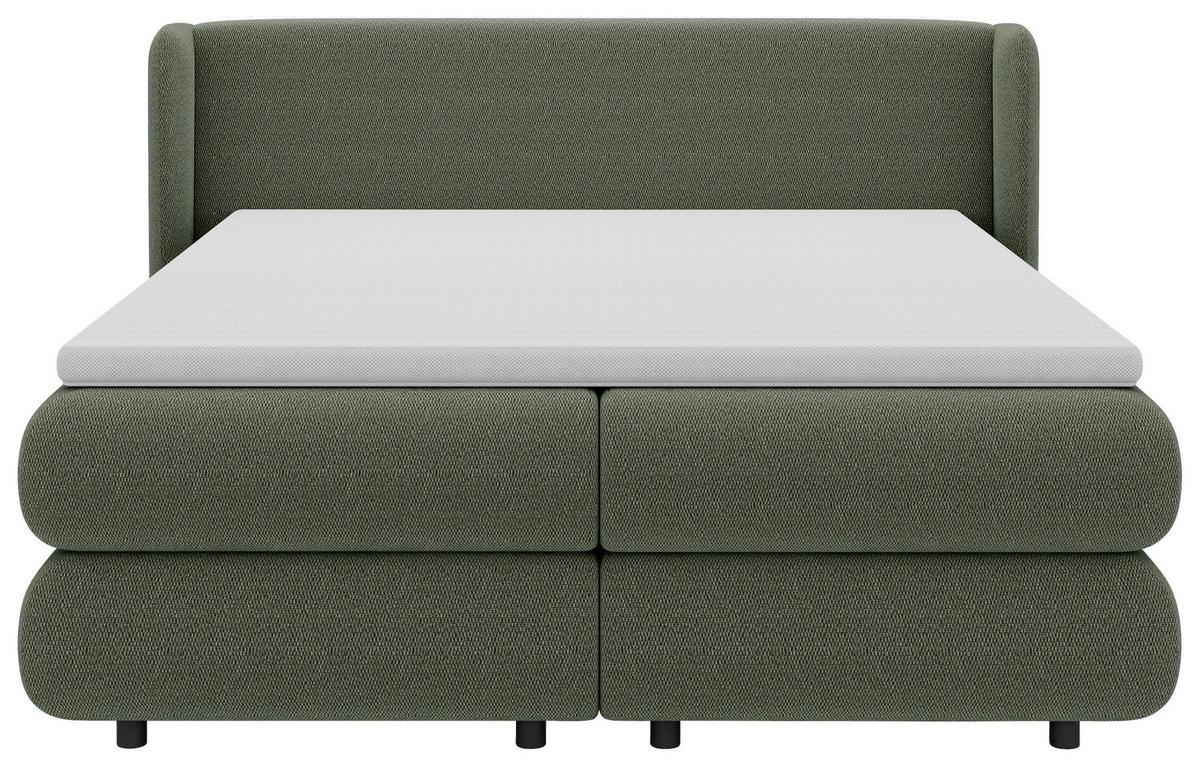PAT BOXSPRING ELODIE - verde, Konventionell, textil (180/200cm) - Premium Living