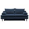 Canapea extensibila FIORE - albastru închis, Design, textil (202/85/99cm) - Modern Living