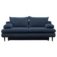 Trosjed Na Razvlačenje Fiore - tamno plava/crna, Design, tekstil/drvo (202/85/99cm) - Modern Living
