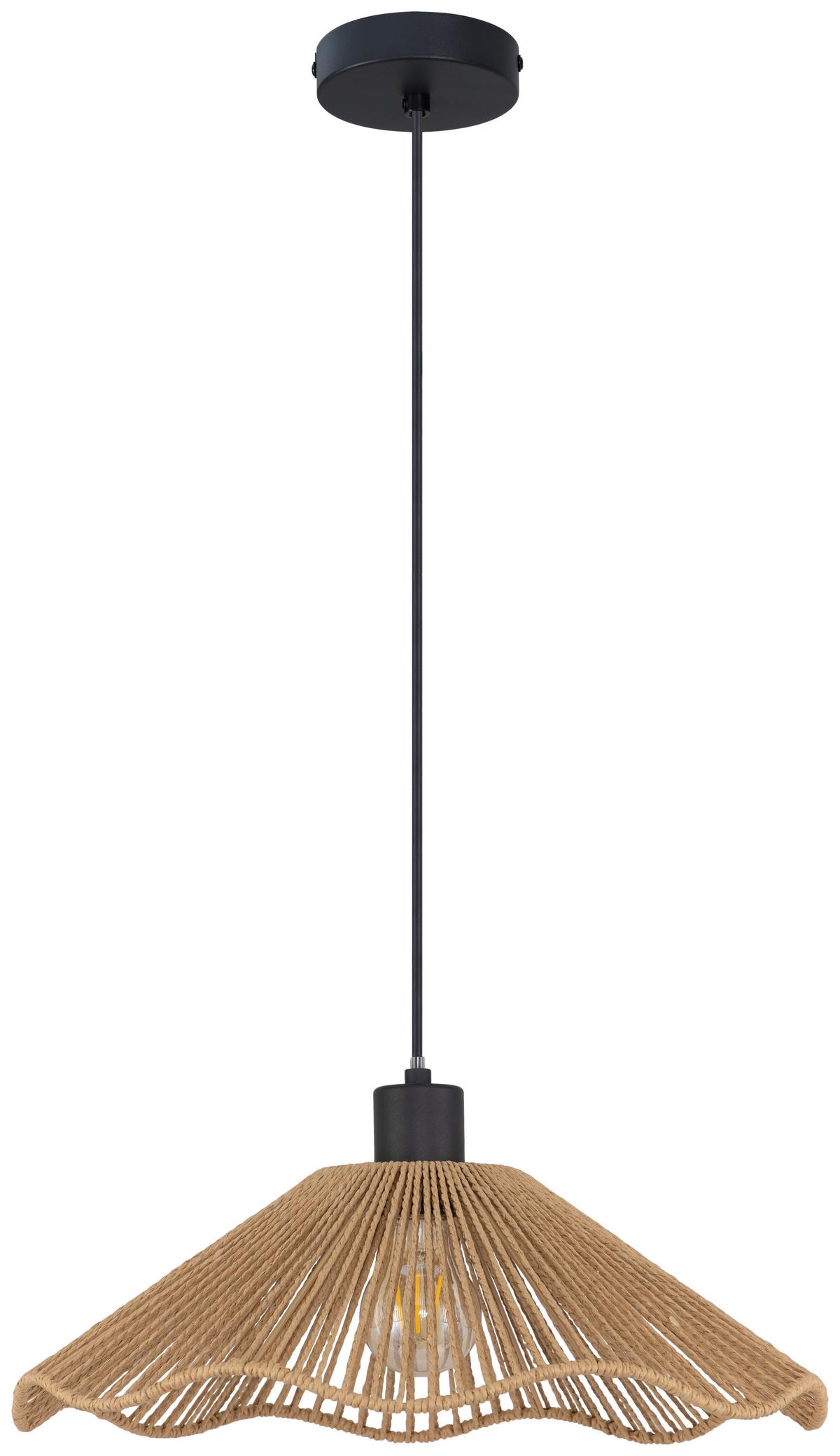 LAMPA WISZĄCA DOROTHEE - kolor naturalny/czarny, Design, metal/papier (40/120cm) - Collet's Monde