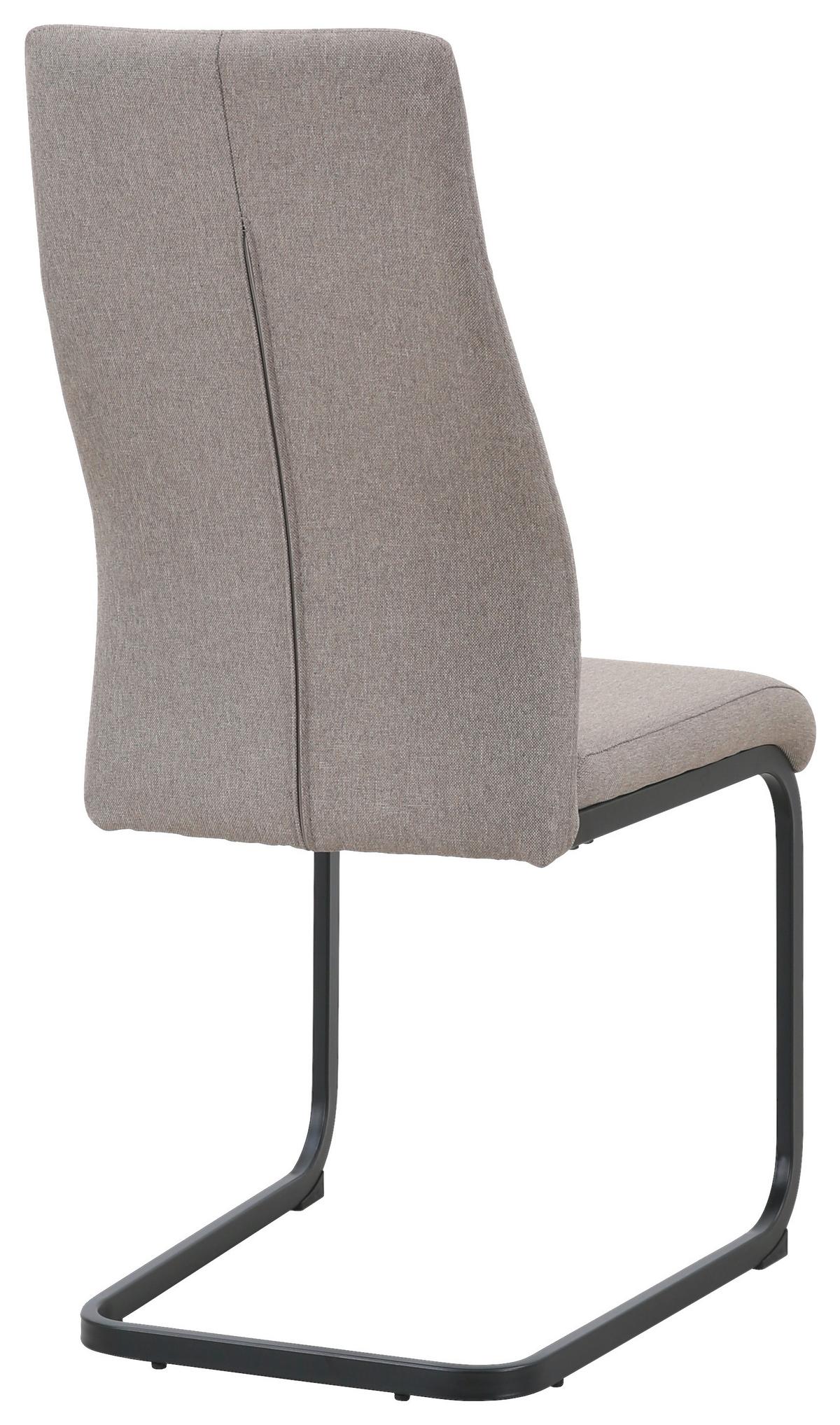 Stolica Erika - smeđa/crna, Basics, metal/tekstil (44/99/59cm) - Modern Living