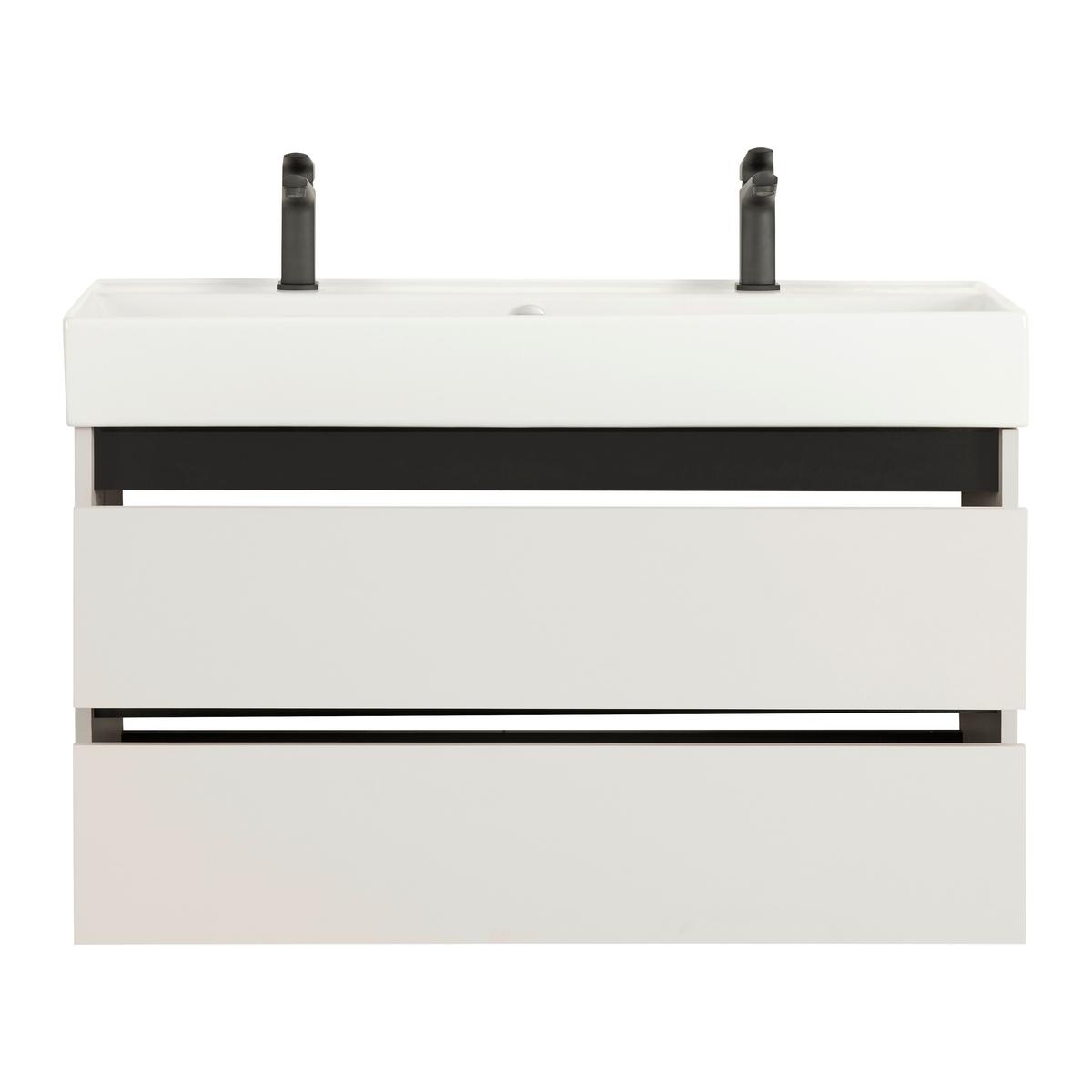 Waschtischkombi Sophia Kaschmir - Kaschmir/Weiß, MODERN, Keramik/Holzwerkstoff (100/62/46cm) - Mömax