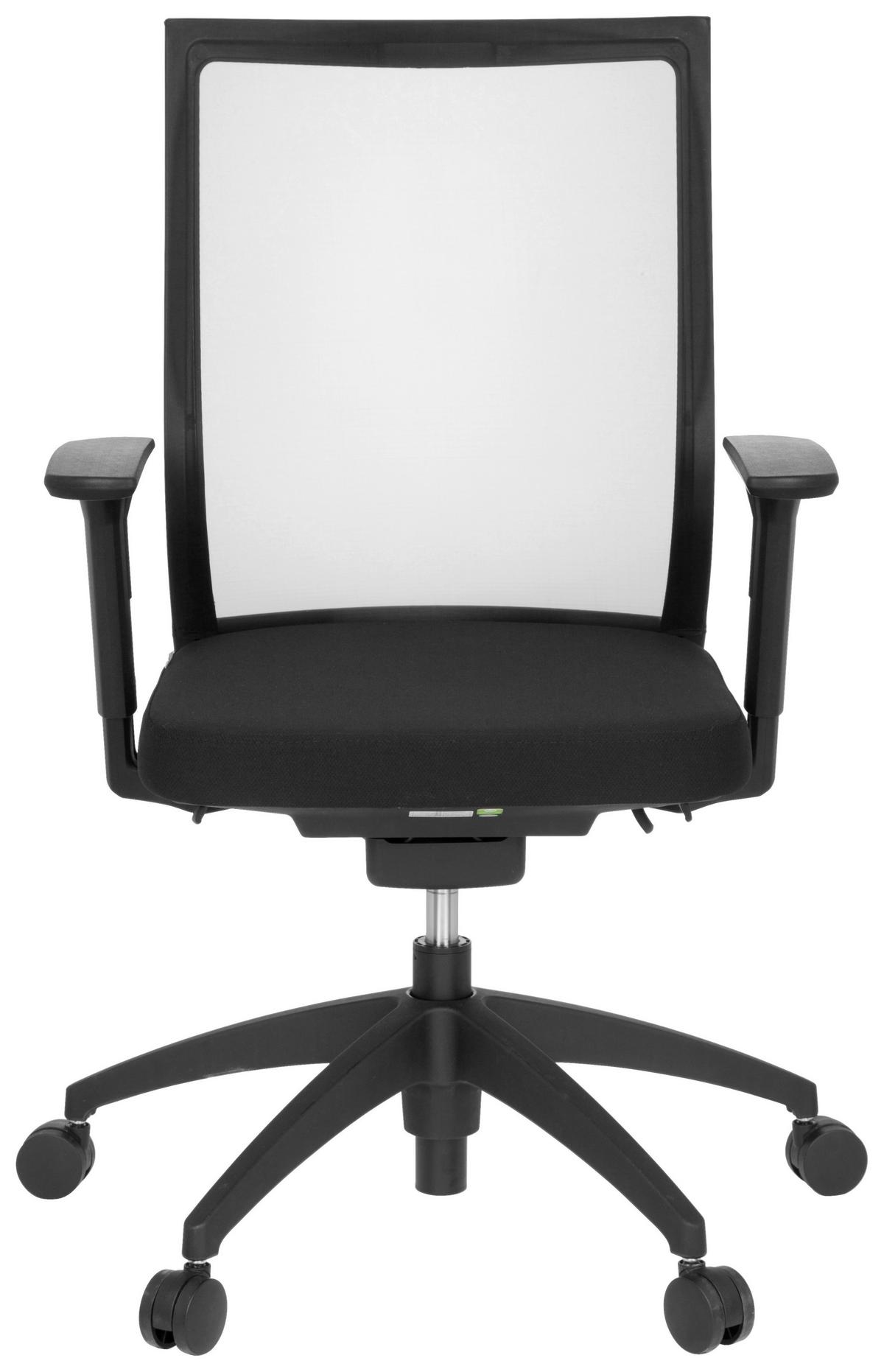 Pisarniški Stol Aspen, Črna - barve kroma/črna, Moderno, umetna masa/tekstil (63/106/55cm) - MID.YOU