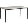 Jedilna Miza Lean, Siva, 160x90 - siva/črna, Konvencionalno, kovina/leseni material (160/90/76cm) - P & B