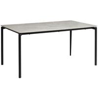 Jedilna Miza Lean, Siva, 160x90 - siva/črna, Konvencionalno, kovina/leseni material (160/90/76cm) - P & B